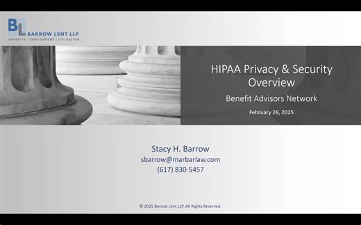 2025 HIPAA Privacy and Security Overview