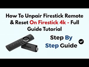 How To Unpair Firestick Remote & Reset On Firestick 4k - (2025) - Full Guide Tutorial