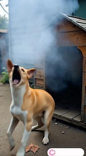 Goose Pranks Dog with Firecracker and the Explosion Ending 😂💥#short #funny #animals