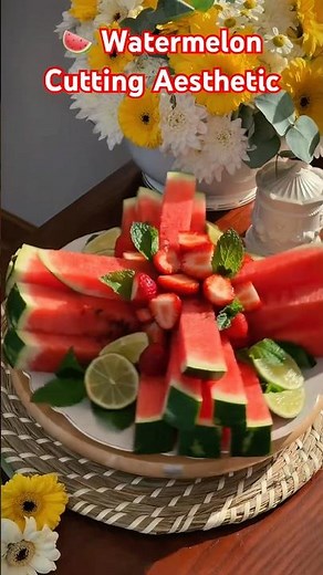 Perfect Watermelon Cutting Ideas 🍉 | Aesthetic Fruit Prep