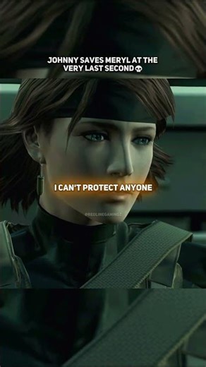 Johnny Saves Meryl At Time Very Last Second #shorts #gaming #metalgearsolid