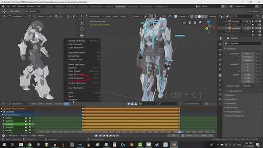 Blender 2.8 在20秒内翻转“镜像”动画！（步行教程）
