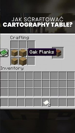 how to make cartography table minecraft | cartography table recipe | jak zrobić stół kartograficzny