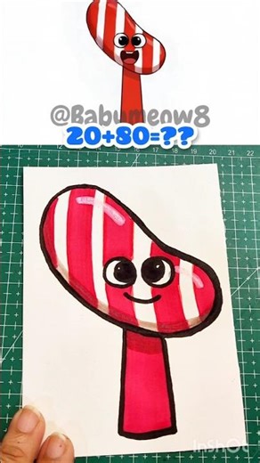 perfect Messy Sprunki OC Red Striped Candy (from Candy Crush Saga) Cut ‼️#sprunkioc ‪@babymeow8‬