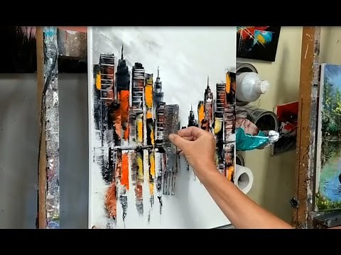 TUTO FACILE: ABSTRACT MANHATTAN par NELLY LESTRADE