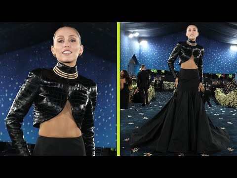 Met Gala 2025: Miley Cyrus Stuns in Revealing Leather Look