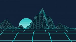 clip-34187338-neon-polygonal-computer-mountains-video-animation-bright