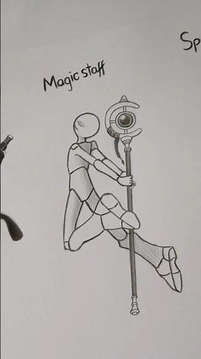 ✨️ 3 Ways to Draw a Stick (For Weapons & Stickman )✨️ #tutorial #sketch #drawing #stickman #fpy #art