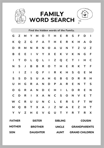 Word Search Worksheets - Etsy