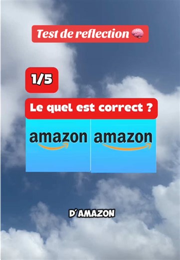 Quel est le vrai logo d'Amazon? Testez votre réflexion avec ce quiz logo!