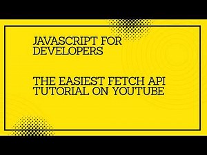 The Easiest Fetch API Tutorial on YouTube #javascript #typescript #react #programming
