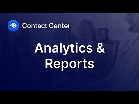 Analytics and Reports in Zoom Contact Center