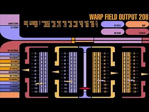 Star Trek LCARS Animations - Warp Field Output