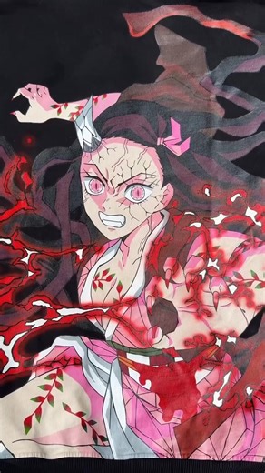 Custom Nezuko Sweater Using Angelus! If you haven't watched Infinity Castle what are you waiting for!?!? 🤯 Craftsmanship all courtesy of @marcacabrera This Demon Slayer custom was brought to life using Angelus Paints for bold, anime-accurate color. Designed for sneakers, denim etc., Angelus paints offer long-lasting flexibility and pro-level coverage. 👀 | Angelusdirect.com