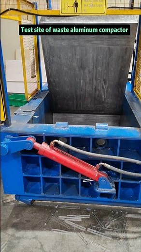 Metal compaction machine for pressing scrap aluminum, on-site testing machine#Metalcompactionmachine