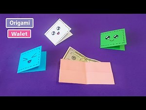 Origami how to make a paper wallet / Diy paper wallet