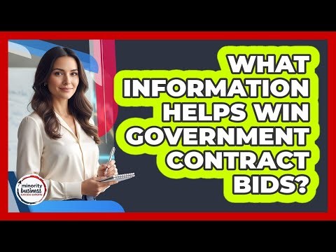 What Information Helps Win Government Contract Bids?