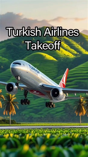 Smooth Turkish Airlines Takeoff | Engine Power Build-Up at CMB ✈️