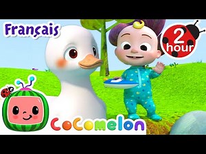 Cinq Petits Canards | Chanson de comptage | CoComelon Le coin des Animaux de JJ - Comptines Bébé