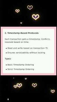 AD3391 UNIT 4 Concurrency Control #concurrencycontrol #databaseconcepts #instagramreels