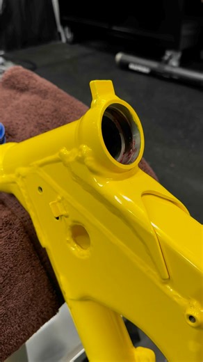 16K views · 10K reactions | Installing races. I didn’t heat up the frame. Just froze the race itself with dry ice. Took way too many hits cause I was slightly off center with the hammer. | Tyler Winstead | Facebook