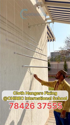 Cloth Hangers Installation by Spotlessgo