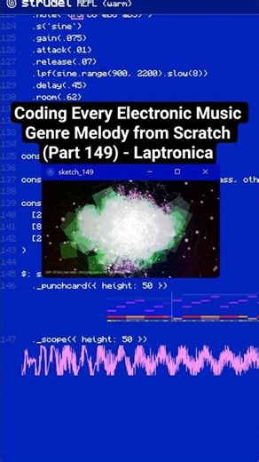 Coding Every Electronic Music Genre Melody from Scratch (Part 149) - Laptronica