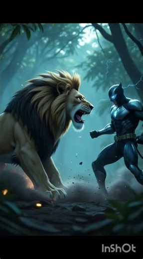 “Lion vs Nightwing: Clash of the Jungle Kings”#shorts#ai#cartoon#trending