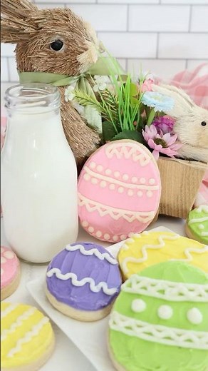 Frosted Sugar Cookies for Easter