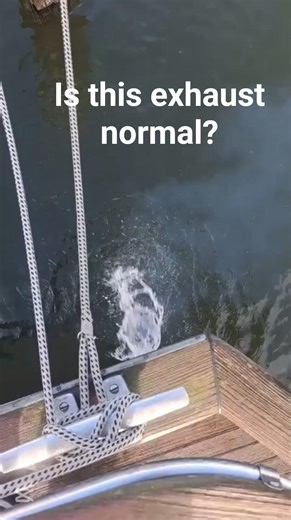 is this exhaust normal? | Volvo Penta MD22