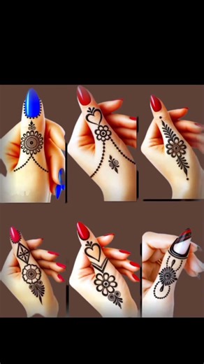 🌼🥀🥀hena finger mehandi design 💞🍁