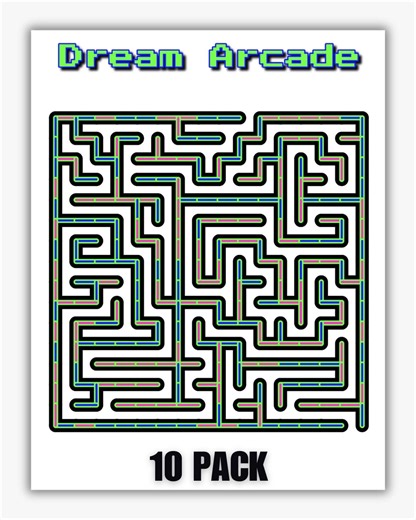 Dream Arcade Mazes | Neon Printable Maze Pack for Kids & Teens | Retro Video Game Theme - Etsy