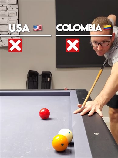 Time for a few 3-cushion trick shots with my buddy @Ricardo Barbosa ! 🇺🇸🆚🇨🇴--⚪🟡🔴#8ballpool #snooker #billiards
