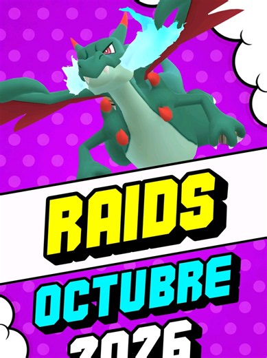 Calendario de Incursiones Legendarias y Megas de Octubre 2026 en Pokémon GO #PokemonGORaid #IncursionesOctubre #LegendariosOctubre #MegasPokemonGO