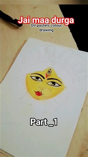 durga puja easy drawing #art #shorts