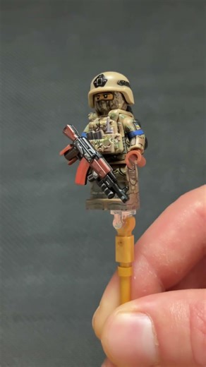 My new custom Lego minifigure🔥🔥Brickmania👀👀#militarylego #custom #brickmania #brickarms #lego