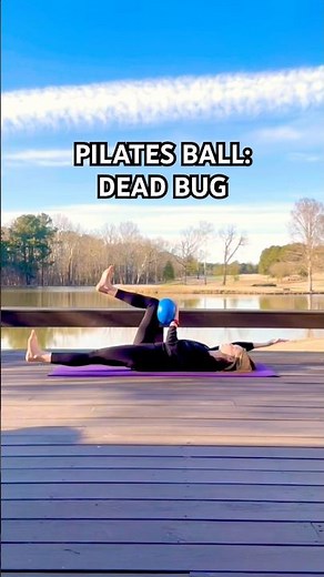 Dead Bug Exercise with Pilates Ball | Core Stability & Isometric Strength
