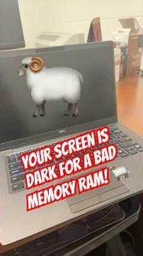 Bad RAM, bad screen 📺 #computer #diy #repairing #tips #tech