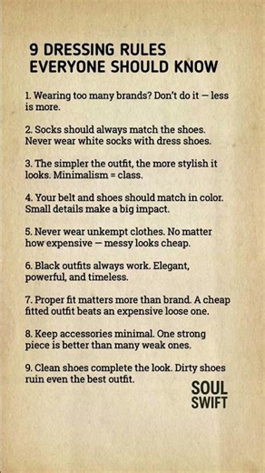 9 Dressing Rules That Instantly Upgrade Your Style 👔✨ #FashionTips #StyleRules