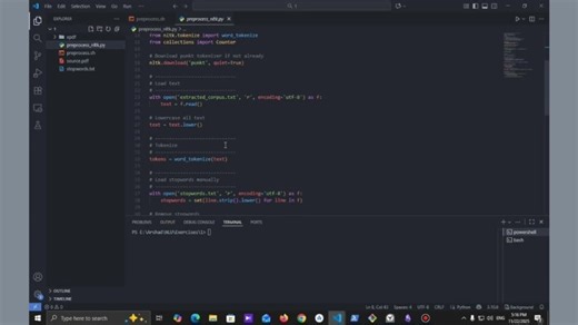 مقایسه پردازش متن GNUWin32 در مقابل NLTK