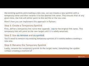 How to Override Existing Symlink in Python3 Without Data Races
