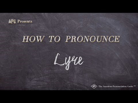 How to Pronounce Lyre (Real Life Examples!)