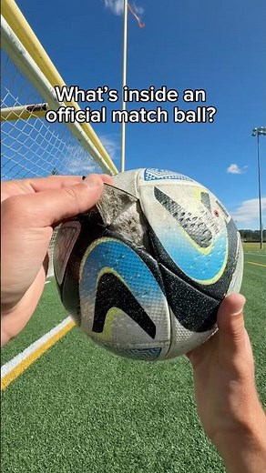What’s Inside An Official Match Soccer Ball? 🤔⚽️ #soccer #football