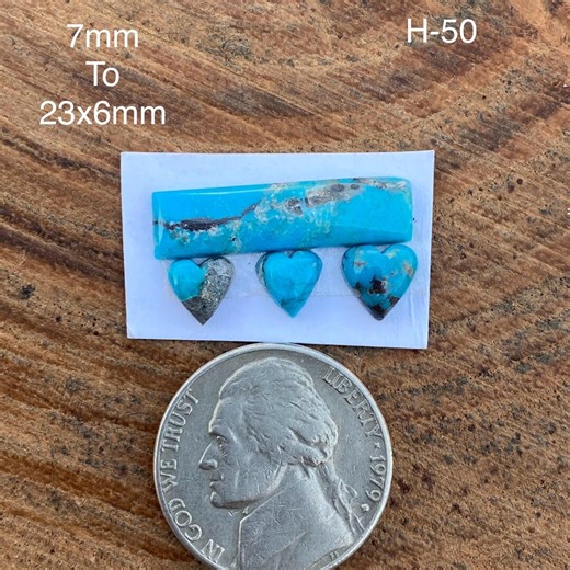 Rare Morenci Mine Turquoise Bar Cluster Cabochon Losse Gemstone Southwestern - Etsy