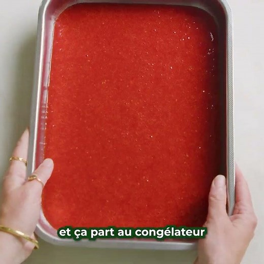 Granité aux fruits rouges