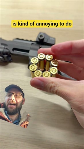 Revolver moon clips for tactical speed loading #history #tactics #gunslinger