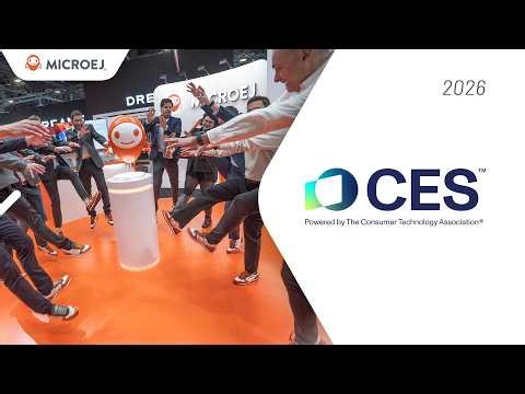 MicroEJ Booth Tour at CES 2026 | Wearables, Energy & Edge AI