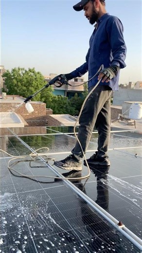 Solar Panels Washing