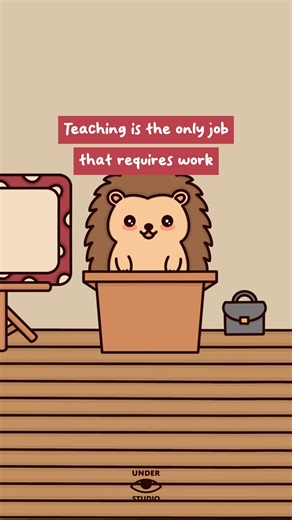 Under Studio on Instagram: "How Work Works 🦔 Original Audio: @teaching_mrsh #work #job #adulting #worklife #animation #hedgehog #understudio"