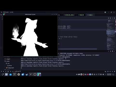 Bad Apple!! but it's a RollerCoaster Tycoon save file